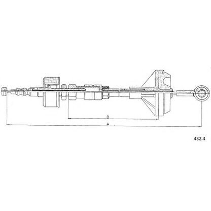 Photo Clutch Cable CABOR 4324