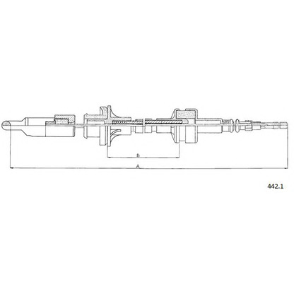 Photo Clutch Cable CABOR 4421