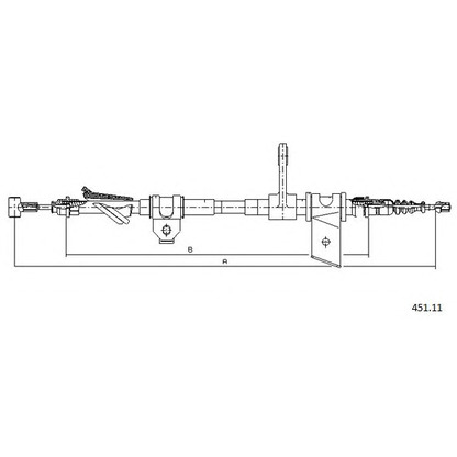 Photo Cable, parking brake CABOR 45111