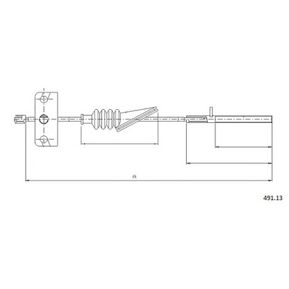 Photo Cable, parking brake CABOR 49113