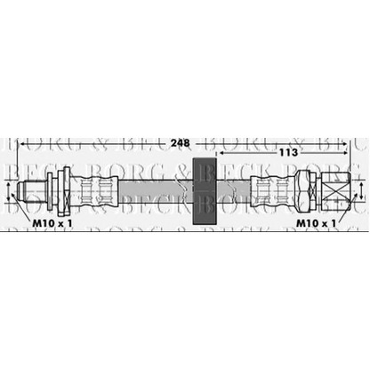 Photo Flexible de frein BORG & BECK BBH6844