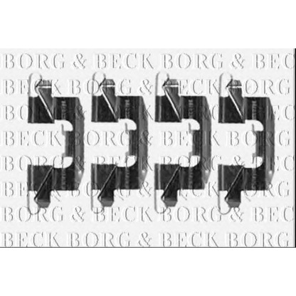 Photo Accessory Kit, brake pad BORG & BECK BBK1245