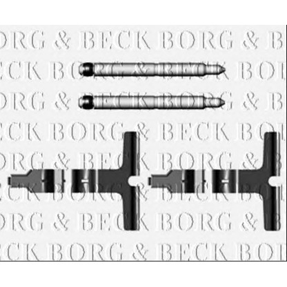 Foto Kit accesorios/zapatas, pastillas freno BORG & BECK BBK1444