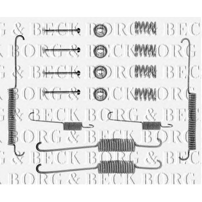 Photo Kit d'accessoires, mâchoire de frein BORG & BECK BBK6034