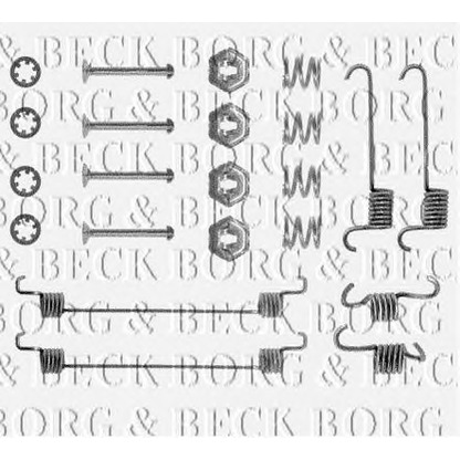 Foto Kit accessori, Ganasce freno BORG & BECK BBK6077