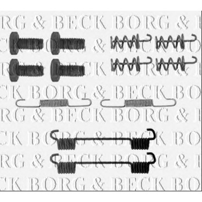 Photo Accessory Kit, brake shoes BORG & BECK BBK6150