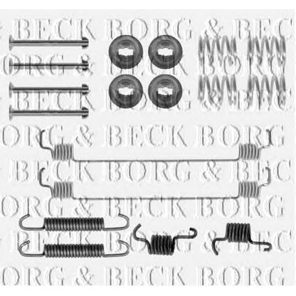 Photo Accessory Kit, brake shoes BORG & BECK BBK6171