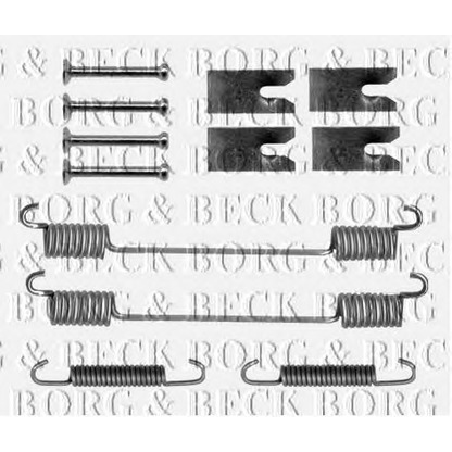 Photo Accessory Kit, brake shoes BORG & BECK BBK6176