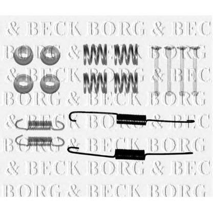 Photo Kit d'accessoires, mâchoire de frein BORG & BECK BBK6226