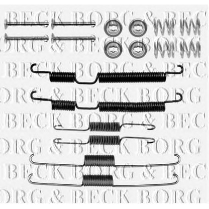 Photo Kit d'accessoires, mâchoire de frein BORG & BECK BBK6266