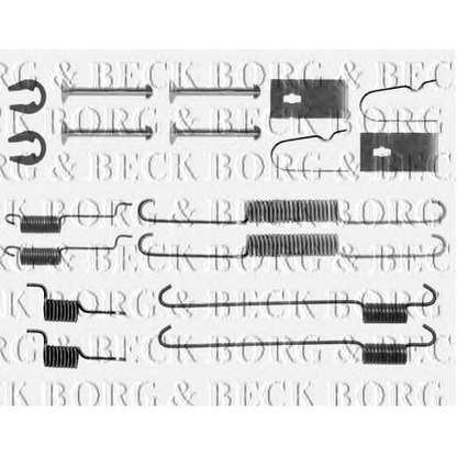 Photo Kit d'accessoires, mâchoire de frein BORG & BECK BBK6274