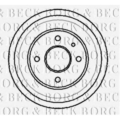 Photo Tambour de frein BORG & BECK BBR7013