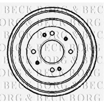 Foto Tamburo freno BORG & BECK BBR7078