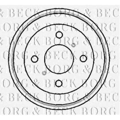 Foto Tamburo freno BORG & BECK BBR7097