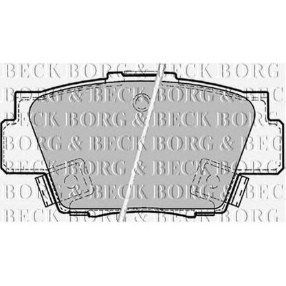 Photo Brake Pad Set, disc brake BORG & BECK BBP1569