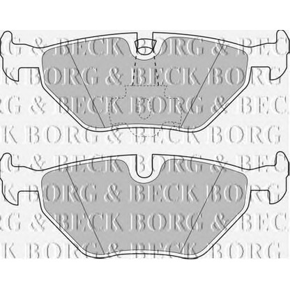 Фото Комплект тормозных колодок, дисковый тормоз BORG & BECK BBP1591