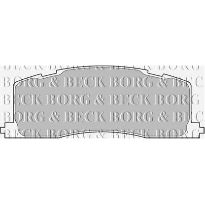Фото Комплект тормозных колодок, дисковый тормоз BORG & BECK BBP1593