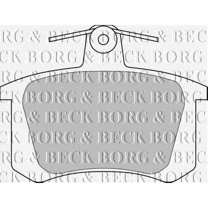 Photo Brake Pad Set, disc brake BORG & BECK BBP1628