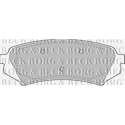 Photo Kit de plaquettes de frein, frein à disque BORG & BECK BBP1685