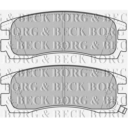 Photo Brake Pad Set, disc brake BORG & BECK BBP1689