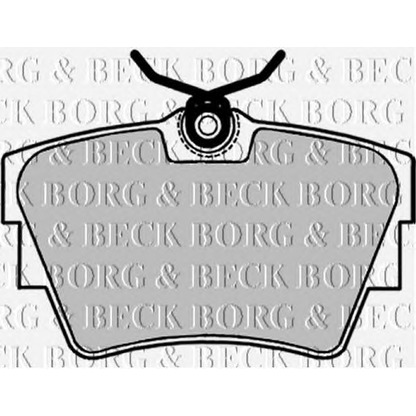 Фото Комплект тормозных колодок, дисковый тормоз BORG & BECK BBP1693