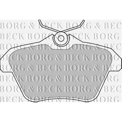 Фото Комплект тормозных колодок, дисковый тормоз BORG & BECK BBP1699