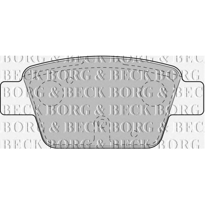 Photo Brake Pad Set, disc brake BORG & BECK BBP1718