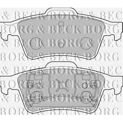 Photo Kit de plaquettes de frein, frein à disque BORG & BECK BBP1761