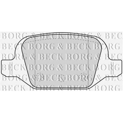 Photo Brake Pad Set, disc brake BORG & BECK BBP1775