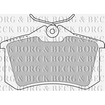 Photo Brake Pad Set, disc brake BORG & BECK BBP1778