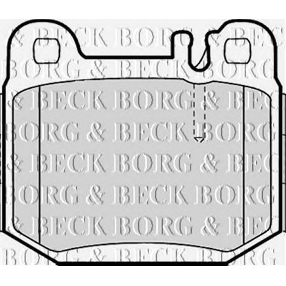 Photo Brake Pad Set, disc brake BORG & BECK BBP1799