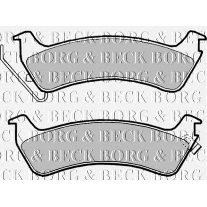 Photo Brake Pad Set, disc brake BORG & BECK BBP1809