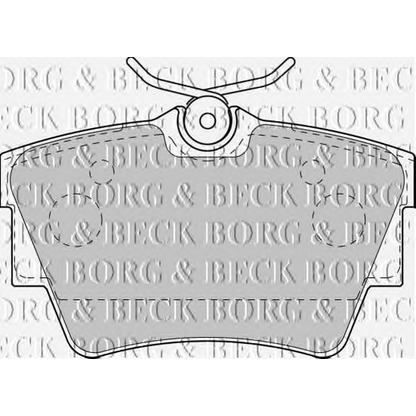 Photo Brake Pad Set, disc brake BORG & BECK BBP1813