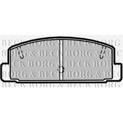 Photo Brake Pad Set, disc brake BORG & BECK BBP1816