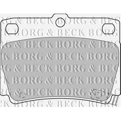 Photo Brake Pad Set, disc brake BORG & BECK BBP1819