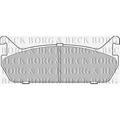Фото Комплект тормозных колодок, дисковый тормоз BORG & BECK BBP1828