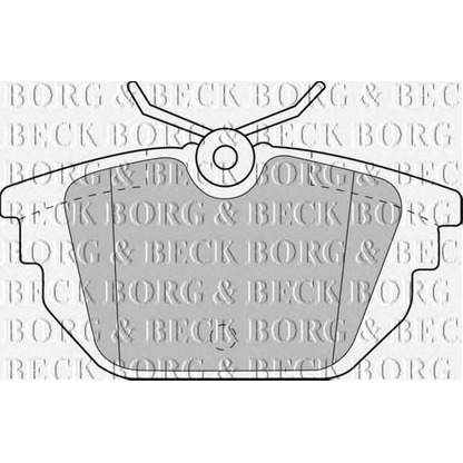 Photo Kit de plaquettes de frein, frein à disque BORG & BECK BBP1867