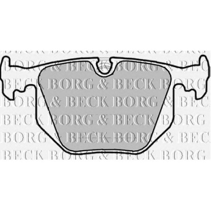 Photo Brake Pad Set, disc brake BORG & BECK BBP1872