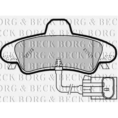 Фото Комплект тормозных колодок, дисковый тормоз BORG & BECK BBP1908
