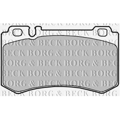 Фото Комплект тормозных колодок, дисковый тормоз BORG & BECK BBP1916
