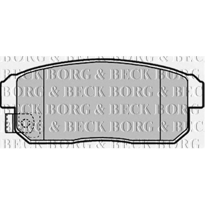 Photo Brake Pad Set, disc brake BORG & BECK BBP1921