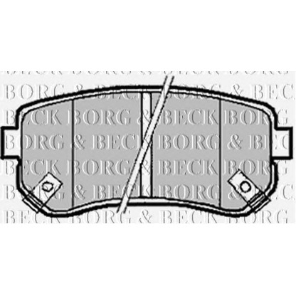 Photo Kit de plaquettes de frein, frein à disque BORG & BECK BBP1924