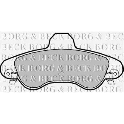 Photo Brake Pad Set, disc brake BORG & BECK BBP1934