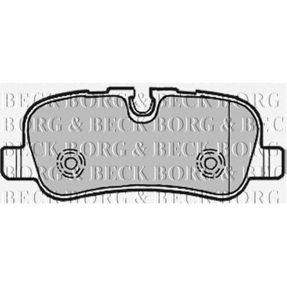 Фото Комплект тормозных колодок, дисковый тормоз BORG & BECK BBP1941