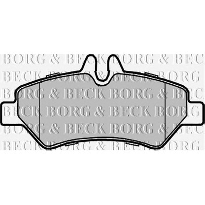 Photo Brake Pad Set, disc brake BORG & BECK BBP1975