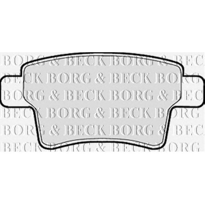Photo Brake Pad Set, disc brake BORG & BECK BBP2029