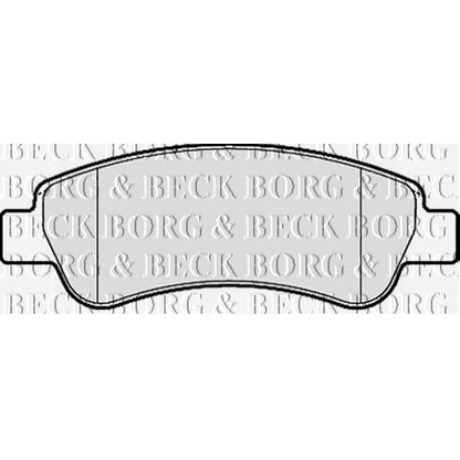 Photo Kit de plaquettes de frein, frein à disque BORG & BECK BBP2035