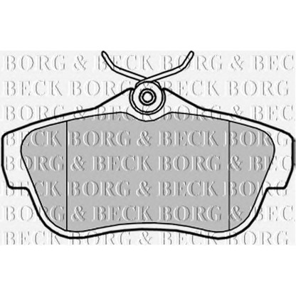Фото Комплект тормозных колодок, дисковый тормоз BORG & BECK BBP2043