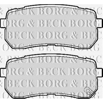 Photo Brake Pad Set, disc brake BORG & BECK BBP2117