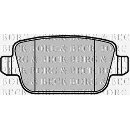 Photo Brake Pad Set, disc brake BORG & BECK BBP2122